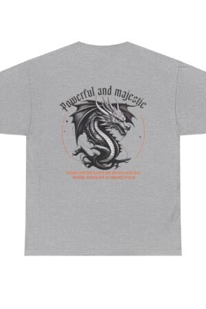 Dragon Heavy Cotton Tee - Majestic and Powerful Design