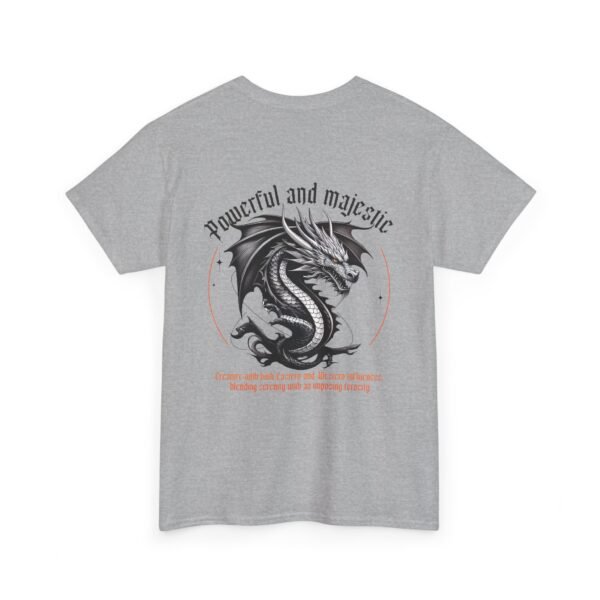 Dragon Heavy Cotton Tee - Majestic and Powerful Design - Image 4